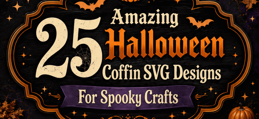 25 Amazing Halloween Coffin SVG Designs For Spooky Crafts
