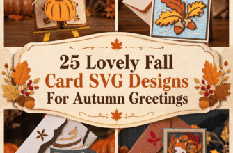 25 Lovely Fall Card SVG Designs For Autumn Greetings