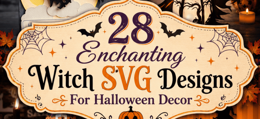 28 Enchanting Witch SVG Designs For Halloween Decor