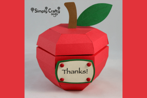 Charming 3D Apple Fall SVG Box