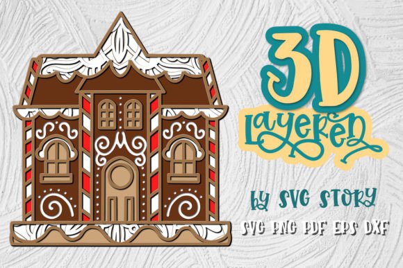 Classic Gingerbread House SVG Keepsake