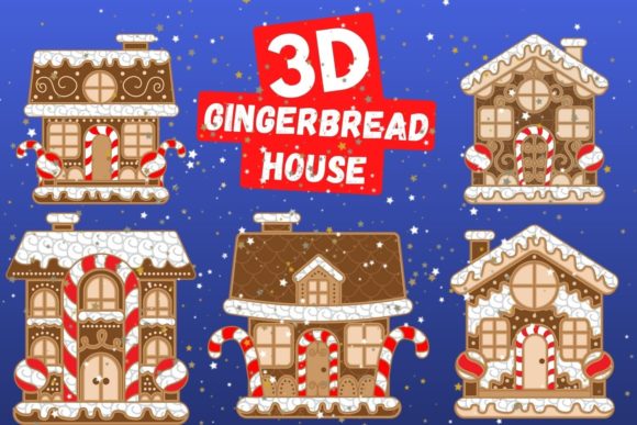 Coordinated Gingerbread House SVG Bundle