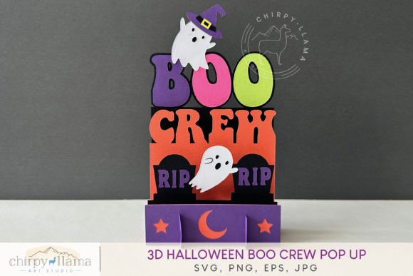 Boo Crew Halloween Svg Pop Up Display