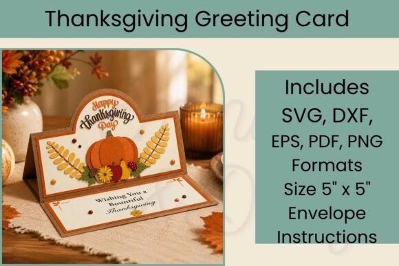Layered Thanksgiving Card SVG Project