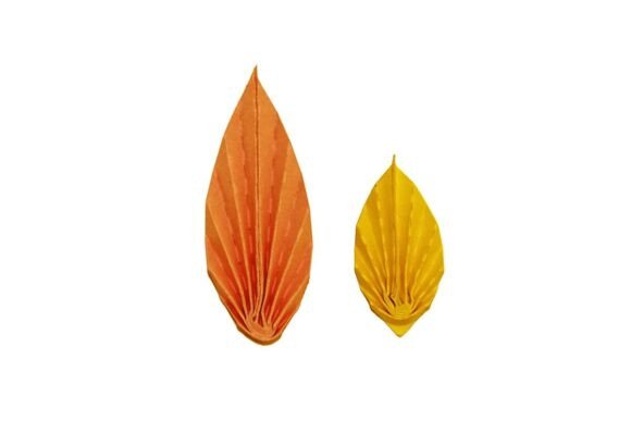 Pleated Fall Leaves SVG Paper Decor