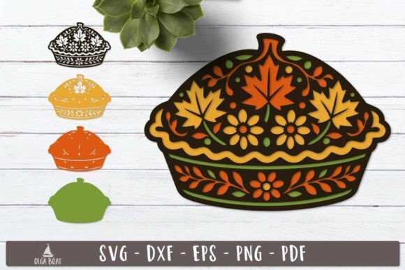 Pumpkin Pie Autumn SVG Harvest Art