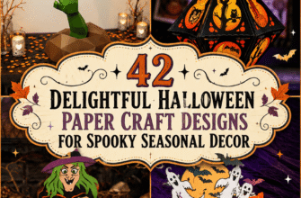 42 Delightful Halloween Paper Craft Designs For Spooky Seasonal Decor
