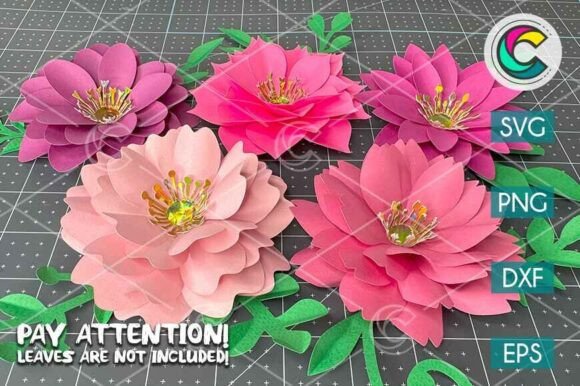 Five-Piece Flower Bundle SVG Collection