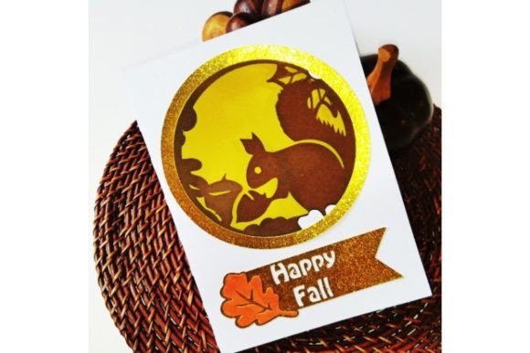 Autumn Fall Card Folding Templates