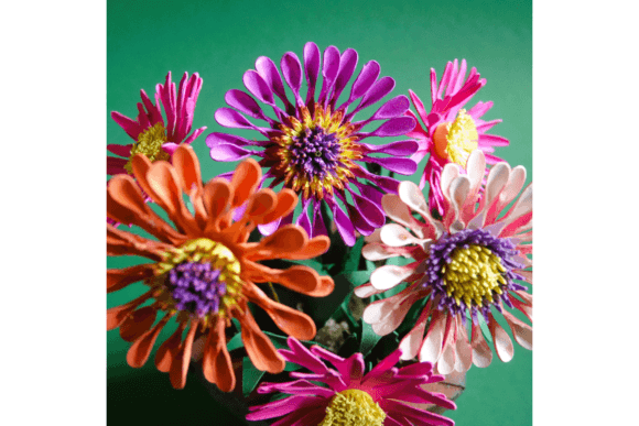 Radiant African Paper Daisy SVG Spider Bloom