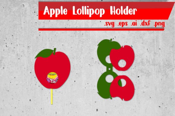Apple Fall Lollipop Holder Papercut