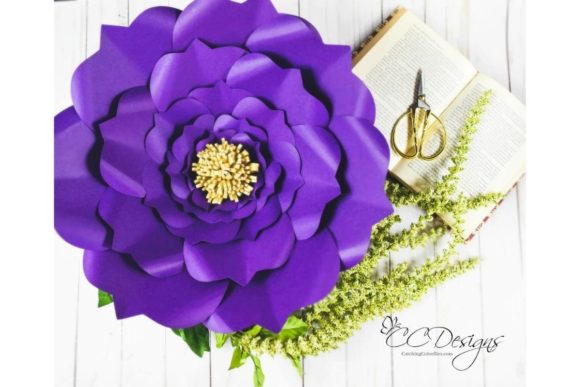 Arielle Giant Paper Flower SVG Template