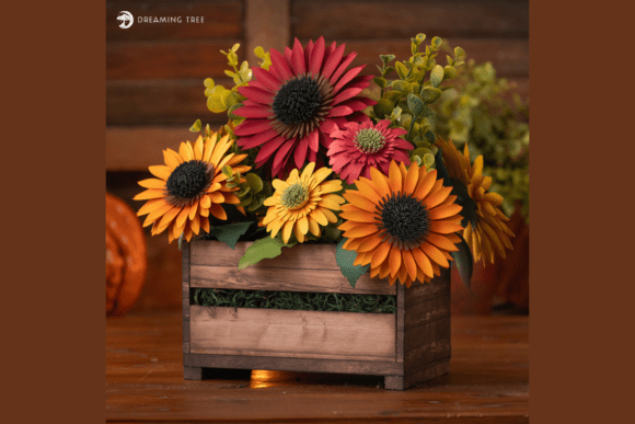 Autumn Blossom Fall SVG Crate