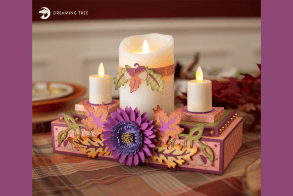 Glow Centerpiece Autumn SVG Lantern