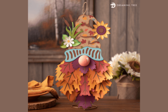 Autumn Gnome Fall SVG Decor Piece