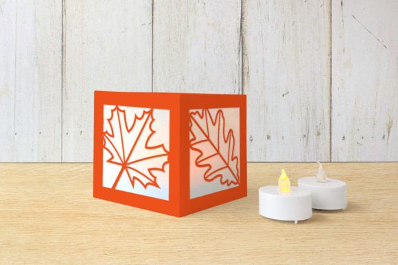 Autumn Luminary Fall Leaves SVG Decor