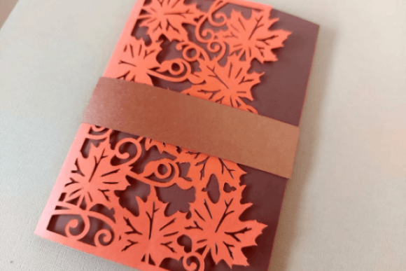 Autumn Wedding Fall Card Pocket
