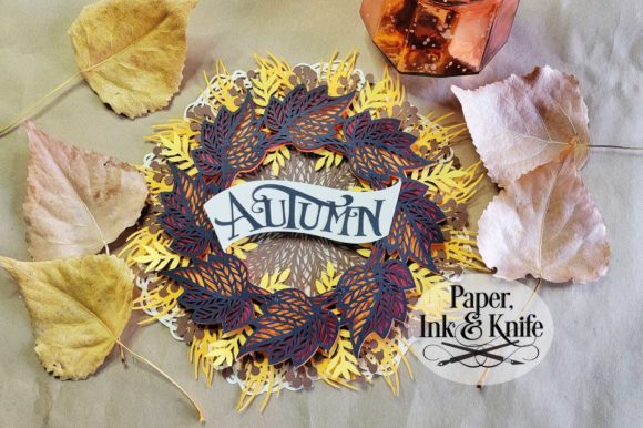 Autumn Fall Wreath SVG Shadowbox