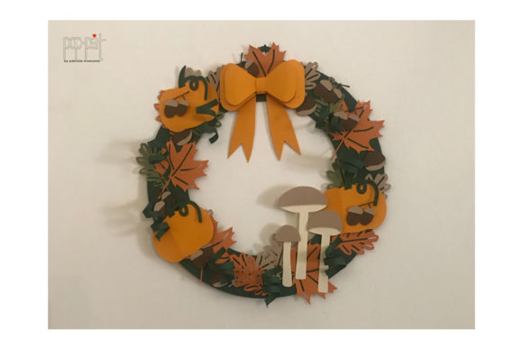 Leaf Garland Autumn SVG Wall Decor