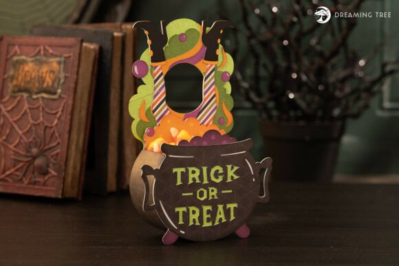 Brew-Ha-Ha Halloween Paper Craft Hanger SVG