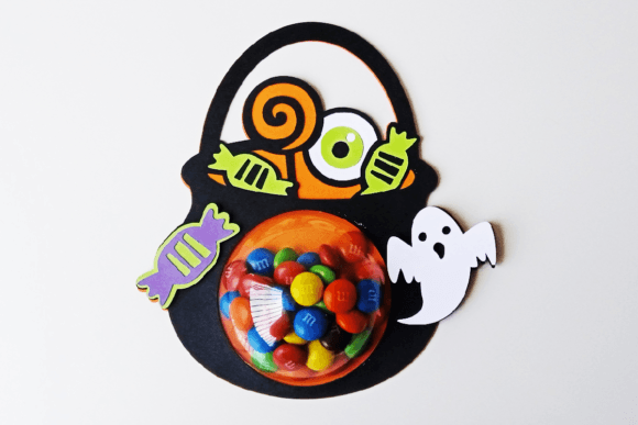 Candy Holder Halloween Paper Craft