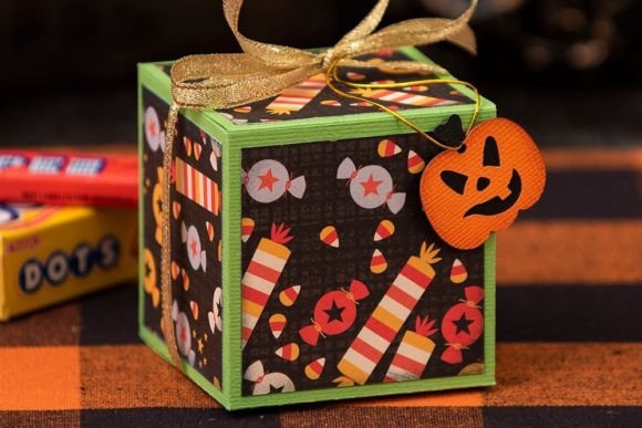 Candy Treats Halloween Paper Craft Box