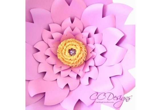 Clara Petals Giant Flower SVG Template