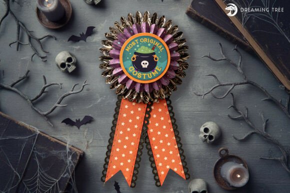 Costume Ribbon Halloween Paper Craft Award