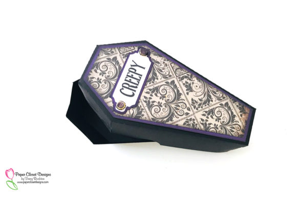 Creepy Halloween Coffin SVG Box