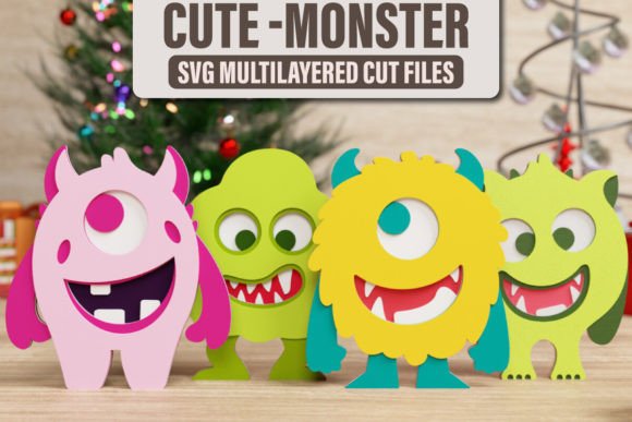 Cute Monster Halloween Svg Bundle