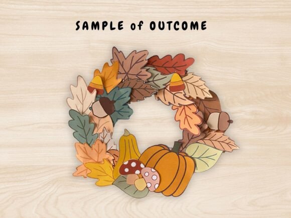 Kids Wreath Autumn SVG Activity