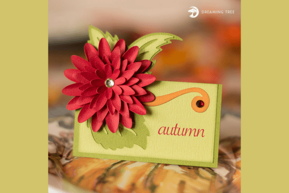 Dahlia Fall Card Place Setting