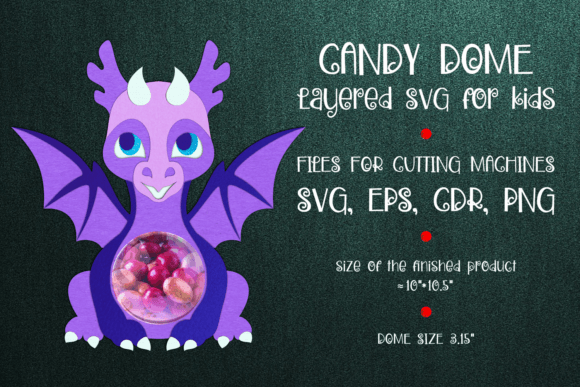 Dragon Halloween Candy Dome Ornament