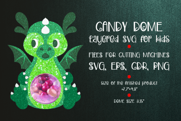 Dragon Halloween Candy Dome Ornament