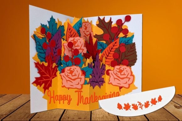 Fall Leaves Thanksgiving Card Bouquet