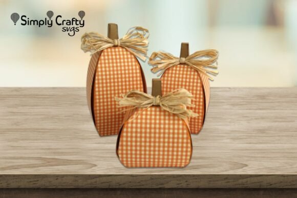 Pumpkin Trio Autumn SVG Decor