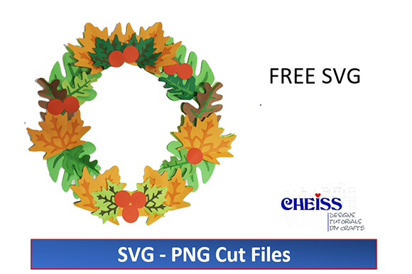Thanksgiving Fall Wreath SVG Craft