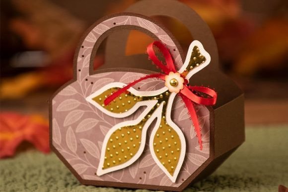 Elegant Fall Svg Treat Bag Design