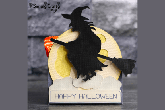 Flying Witch Svg Treat Box Favors
