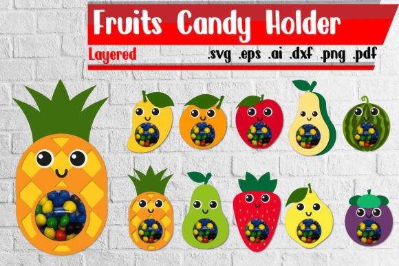 Fruit Variety Fall Candy Dome SVG Bundle