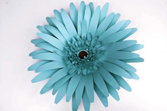 Oversized Paper Daisy SVG Gerbera Bloom