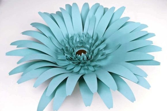Gerbera Giant Flower SVG Craft Template