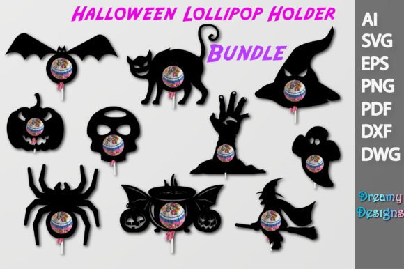 Spooky Lollipop Holder Bundle Set