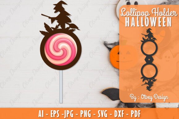Witchy Halloween Lollipop Holder
