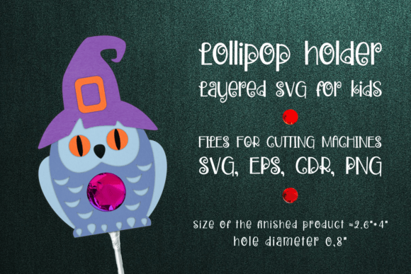 Owl Halloween Lollipop Holder Template
