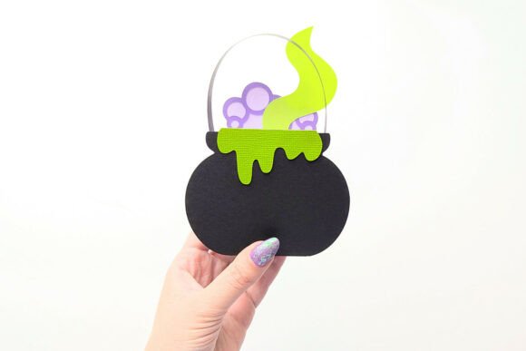 Witch Cauldron Halloween Svg Treat Box