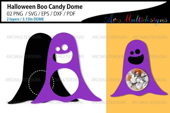 Boo Halloween Candy Dome Treat Holder