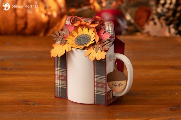 Harvest Mug Fall SVG Plaid Wrap