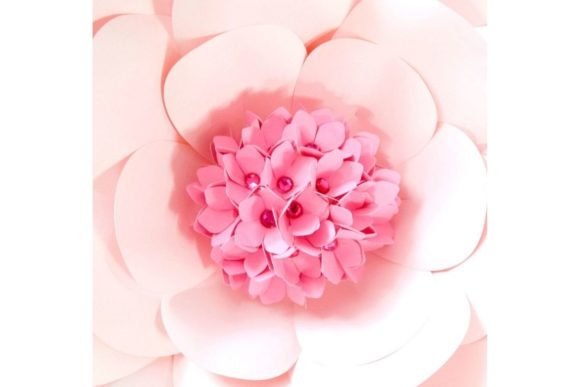 Honeysuckle Giant Paper Flower SVG Center