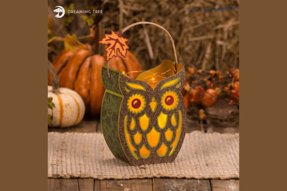 Hootie Owl Fall SVG Lantern Decor